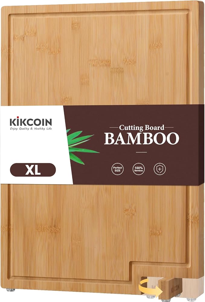 Kikcoin Bamboo Cutting Board